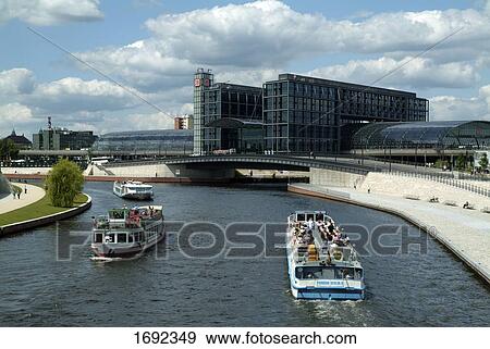 Tourists on boats in river View Large Photo Image Stock Photo - Tourists on boats in river . Fotosearch