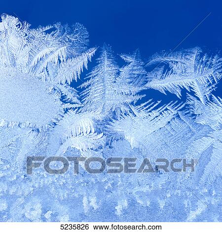 Tracery on a frosted window View Large Photo Image Stock Photograph - Tracery on a frosted window . Fotosearch