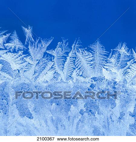 Tracery on frosted window View Large Photo Image Stock Photo - Tracery on frosted window . Fotosearch