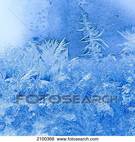 Tracery on frosted window View Large Photo Image Stock Photo - Tracery on frosted window . Fotosearch