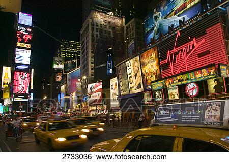 Stock Photograph - Traffic on road at night . Fotosearch