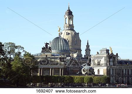Stock Photo - Trees in front of church . Fotosearch
