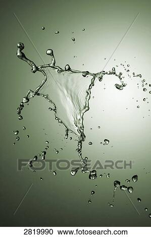 Stock Image - Water splashing in air . Fotosearch