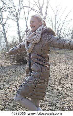 Woman balancing outdoor View Large Photo Image Stock Photography - Woman balancing outdoor . Fotosearch