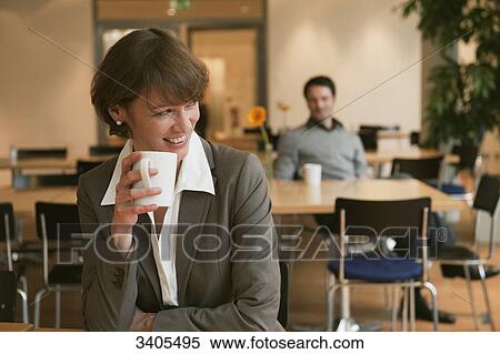 Woman having a break View Large Photo Image Stock Photography - Woman having a break . Fotosearch