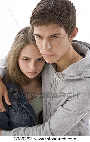 Stock Image - Young couple, portrait . Fotosearch