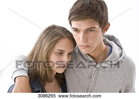 Stock Photography - Young couple, portrait . Fotosearch