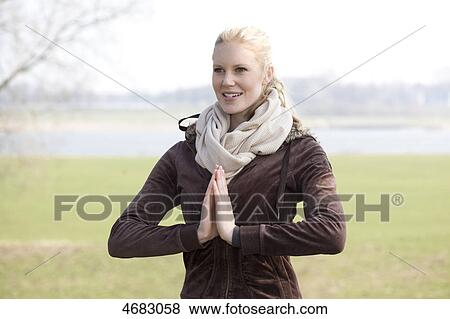 Young woman doing workout View Large Photo Image Stock Photo - Young woman doing workout . Fotosearch