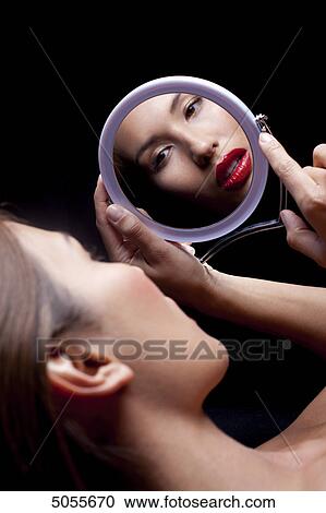 Stock Image - Young woman, portrait . Fotosearch