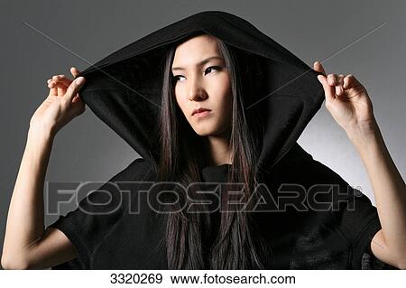 Stock Photo - Young woman, portrait . Fotosearch