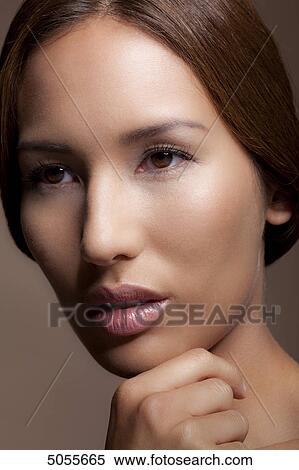 Young woman, portrait View Large Photo Image Stock Photography - Young woman, portrait . Fotosearch