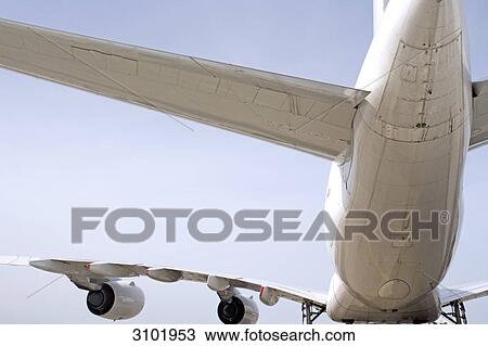 Stock Image - Airbus A 380, Internationale Luft Raumfahrtaustellung 2008, Berlin Schoenefeld, Germany . Fotosearch