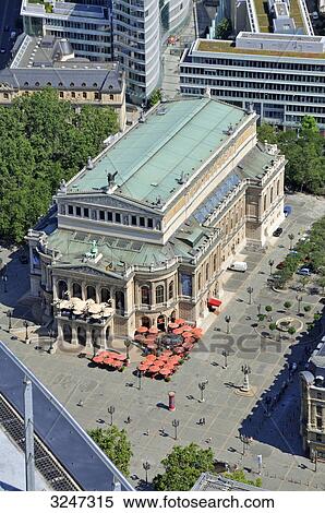 Alte Oper (Old Opera house), Frankfurt am Main, Germany, bird's eye view View Large Photo Image Stock Photography - Alte Oper (Old Opera house), Frankfurt am Main, Germany, bird's eye view . Fotosearch
