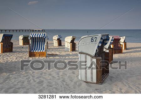 Beach chairs, Timmendorfer Strand, Schleswig-Holstein, Germany View Large Photo Image Stock Image - Beach chairs, Timmendorfer Strand, Schleswig-Holstein, Germany . Fotosearch