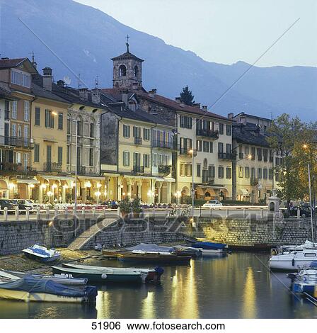 Boats at harbor, Lake Maggiore, Cannobio, Piemont, Italy View Large Photo Image Stock Photograph - Boats at harbor, Lake Maggiore, Cannobio, Piemont, Italy . Fotosearch
