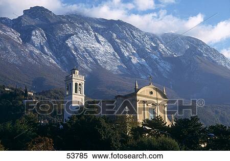 Building on mountain, Monte Baldo, Malcesine, Province of Verona, Veneto, Italy View Large Photo Image Stock Photography - Building on mountain, Monte Baldo, Malcesine, Province of Verona, Veneto, Italy . Fotosearch