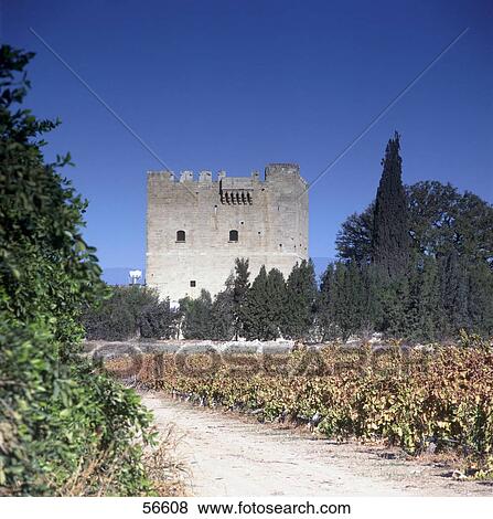 Castle against blue sky, Kolossi, Cyprus View Large Photo Image Stock Photo - Castle against blue sky, Kolossi, Cyprus . Fotosearch