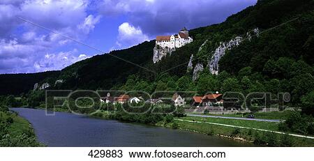 Castle at hillside, Castle Prunn, Altmuehl Valley, Bavaria, Germany View Large Photo Image Stock Image - Castle at hillside, Castle Prunn, Altmuehl Valley, Bavaria, Germany . Fotosearch