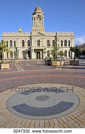Stock Image - City hall and the Market Square of Port Elizabeth, Republic of South Africa . Fotosearch