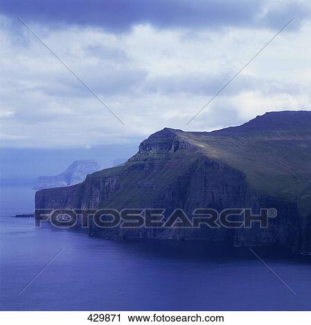 Stock Image - Cliff at seaside, Majorca, Balearic Islands, Spain . Fotosearch