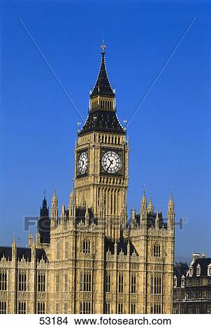 Clock tower with government building, Big Ben, Houses Of Parliament, City Of Westminster, London, England View Large Photo Image Picture - Clock tower with government building, Big Ben, Houses Of Parliament, City Of Westminster, London, England . Fotosearch