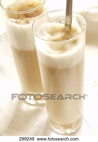 Close-up of cafe macchiato View Large Photo Image Stock Photo - Close-up of cafe macchiato . Fotosearch