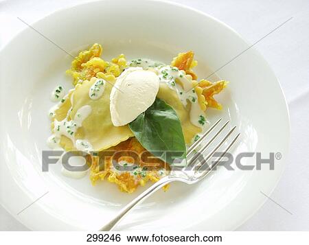 Close-up of cheese soufle in plate View Large Photo Image Stock Photograph - Close-up of cheese soufle in plate . Fotosearch