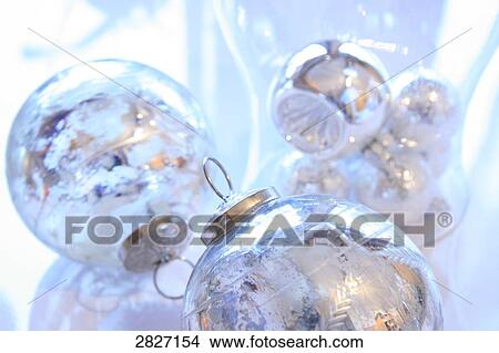 Picture - Close-up of christmas baubles . Fotosearch