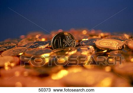 Close-up of European Union coins View Large Photo Image Stock Image - Close-up of European Union coins . Fotosearch