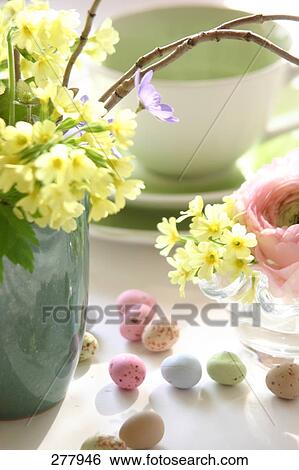 Close-up of flowers in vase View Large Photo Image Stock Photograph - Close-up of flowers in vase . Fotosearch