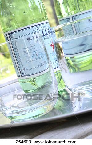 Stock Image - Close-up of glasses of water . Fotosearch