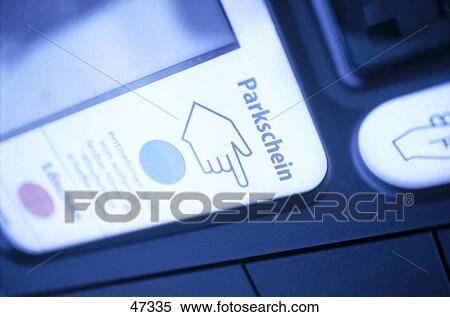 Close-up of hand sign on parking meter View Large Photo Image Stock Photography - Close-up of hand sign on parking meter . Fotosearch