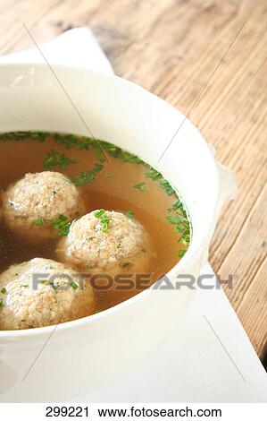 Close-up of Matzo balls soup in bowl View Large Photo Image Stock Image - Close-up of Matzo balls soup in bowl . Fotosearch