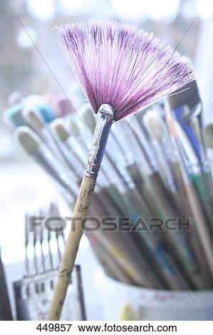 Stock Photo - Close-up of paintbrush . Fotosearch