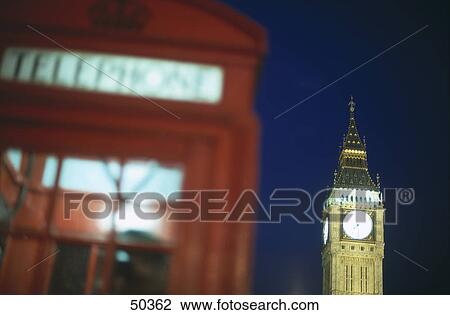 Close-up of public telephone booth with clock tower in background, Big Ben, London, England View Large Photo Image Stock Image - Close-up of public telephone booth with clock tower in background, Big Ben, London, England . Fotosearch