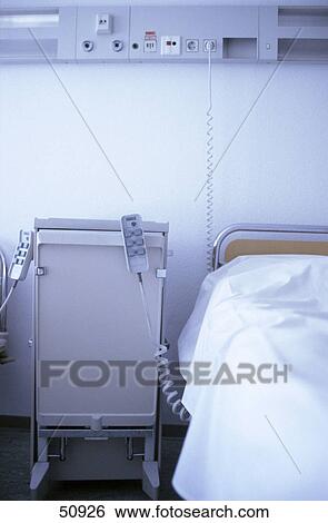Stock Photograph - Close-up of push buttons of hospital beds . Fotosearch