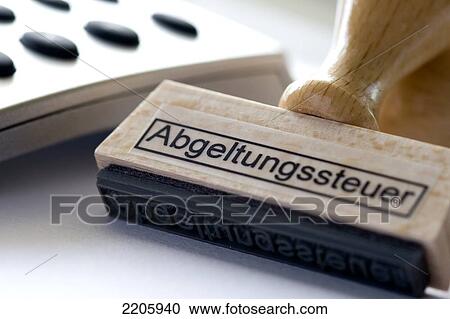 Stock Image - Close-up of rubber stamp . Fotosearch