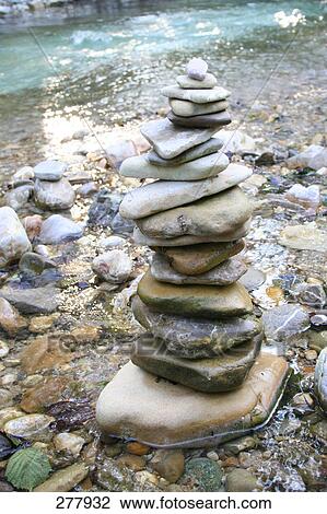 Close-up of stack of pebbles View Large Photo Image Stock Image - Close-up of stack of pebbles . Fotosearch