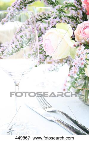 Stock Photo - Close-up of stem glass . Fotosearch