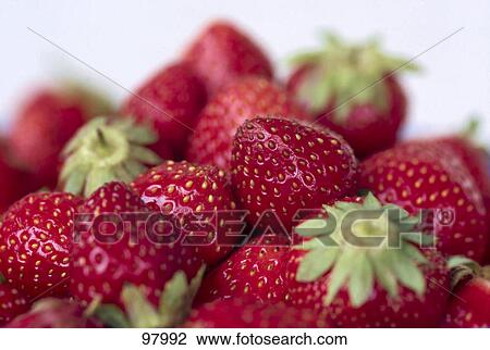 Stock Image - Close-up of strawberries . Fotosearch