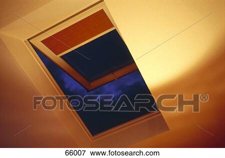 Close-up of window on roof of house View Large Photo Image Stock Photo - Close-up of window on roof of house . Fotosearch