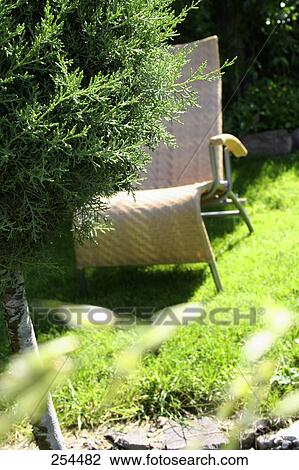 Empty lawn chair in lawn View Large Photo Image Stock Image - Empty lawn chair in lawn . Fotosearch