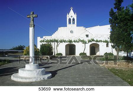Facade of church, Sant Joan de Missa Church, Minorca, Balearic Islands, Spain View Large Photo Image Stock Photo - Facade of church, Sant Joan de Missa Church, Minorca, Balearic Islands, Spain . Fotosearch