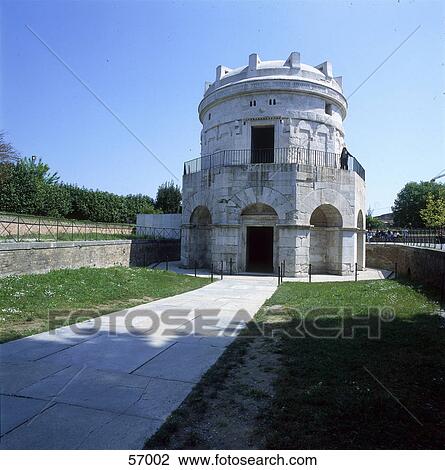 Facade of mausoleum, Ravenna, Italy, Europe View Large Photo Image Stock Image - Facade of mausoleum, Ravenna, Italy, Europe . Fotosearch