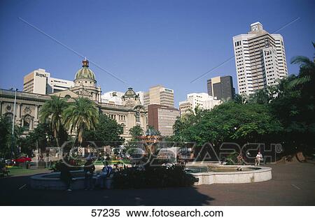 Fountain in front of city hall, Durban City Hall, Durban, KwaZulu-Natal, South Africa View Large Photo Image Stock Photography - Fountain in front of city hall, Durban City Hall, Durban, KwaZulu-Natal, South Africa . Fotosearch