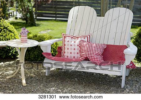 Garden bench and desk, Ramsen, Switzerland View Large Photo Image Stock Image - Garden bench and desk, Ramsen, Switzerland . Fotosearch