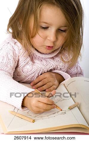 Girl painting View Large Photo Image Picture - Girl painting . Fotosearch