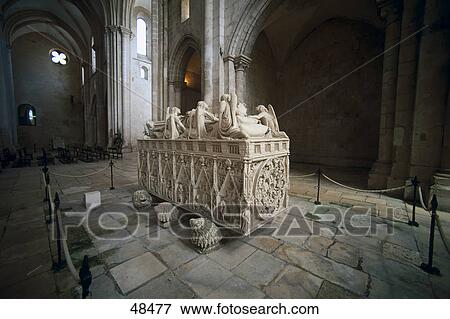 Grave of King Pedro I in monastery, Zisterzienser Monastery, Alcobaca, Estremaduro, Portugal View Large Photo Image Stock Photo - Grave of King Pedro I in monastery, Zisterzienser Monastery, Alcobaca, Estremaduro, Portugal . Fotosearch