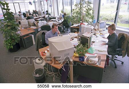 Group of businesspeople working in office View Large Photo Image Stock Photo - Group of businesspeople working in office . Fotosearch