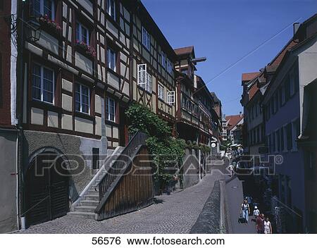 Group of people walking on street, Germany, Europe View Large Photo Image Stock Photograph - Group of people walking on street, Germany, Europe . Fotosearch
